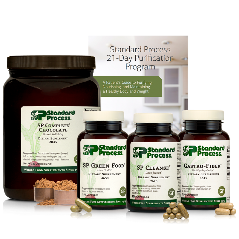 Purification Product Kit with SP Complete® Chocolate and Gastro-Fiber®, 1 Kit with SP Complete Chocolate and Gastro-Fiber