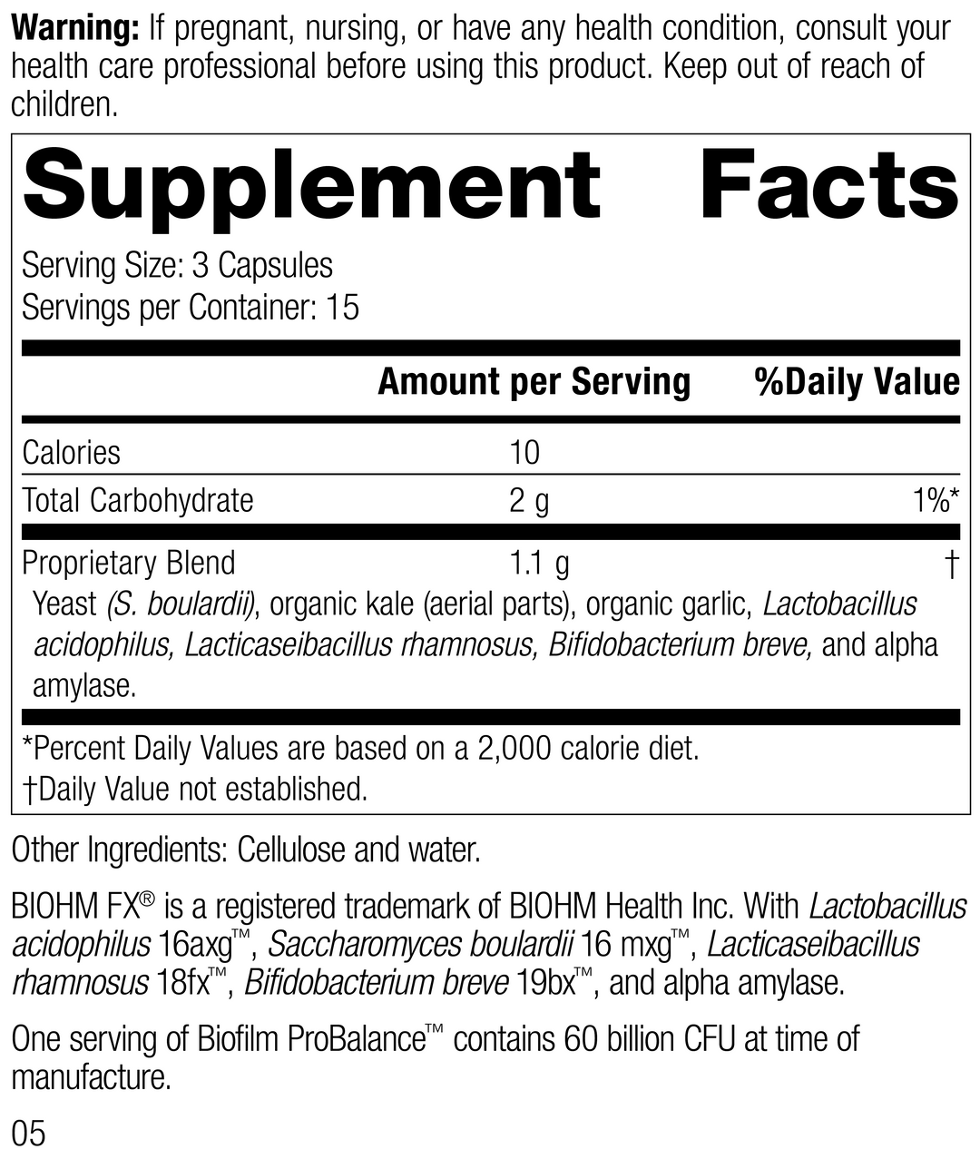 Biofilm ProBalance, 45 cápsulas 