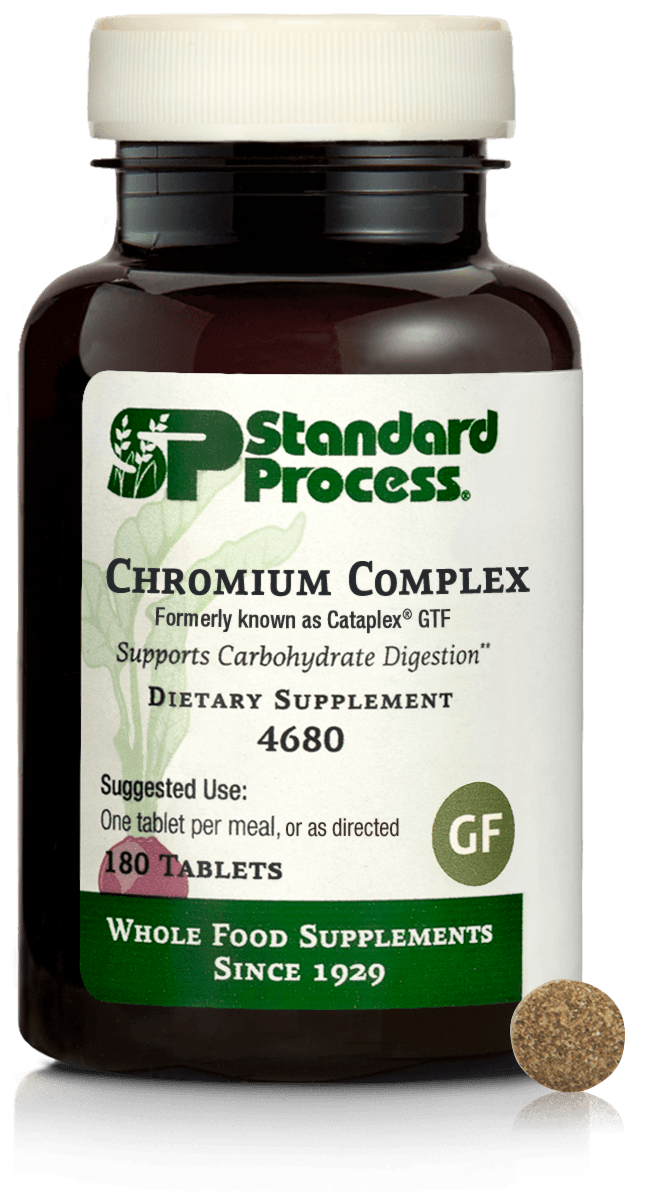 Chromium Complex, formerly known as Cataplex® GTF, 180 Tablets