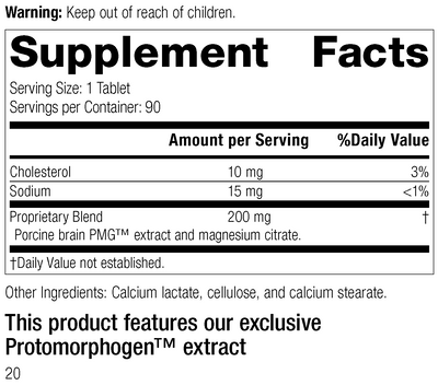 Neurotrophin PMG®, 90 Tablets, Rev 19 Supplement Facts
