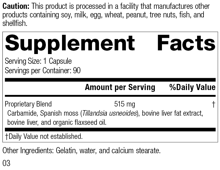 Super-EFF®, 90 Capsules, Rev 03 Supplement Facts