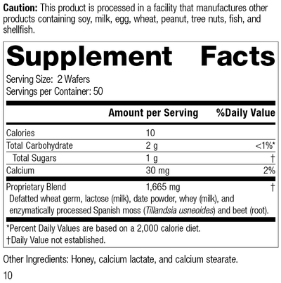 Zymex Wafers, Rev 10 Supplement Facts