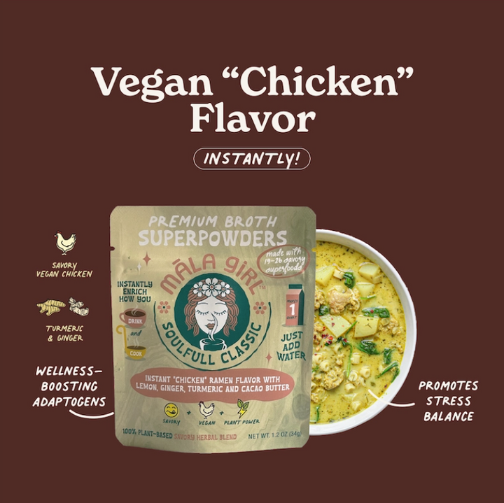 Mala Girl: Soulfull Classic Superfood Instant Broth Powder w/ Lemon Ginger and Turmeric 4 servings per package
