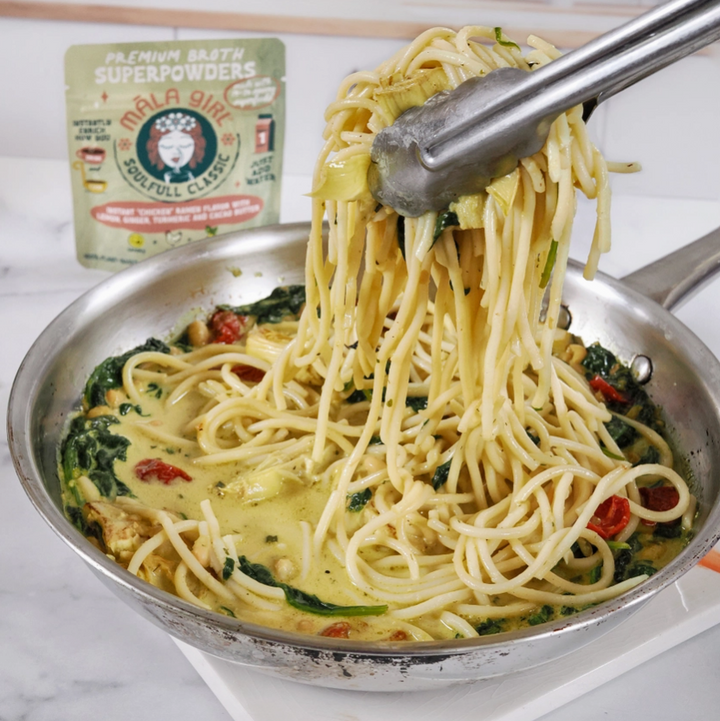 Mala Girl: Soulfull Classic Superfood Instant Broth Powder w/ Lemon Ginger and Turmeric 4 servings per package