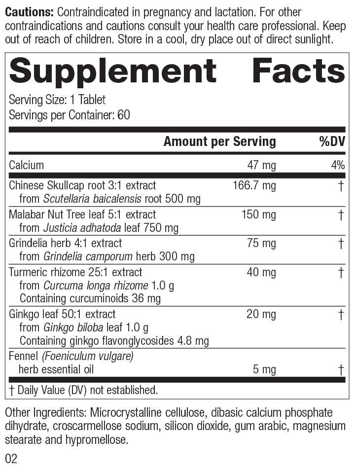 M1830 PulmaCo Rev 01 Supplement Facts