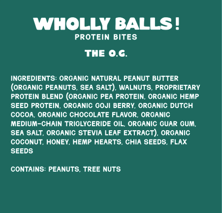 Wholly Balls. The O.G Protien Bites