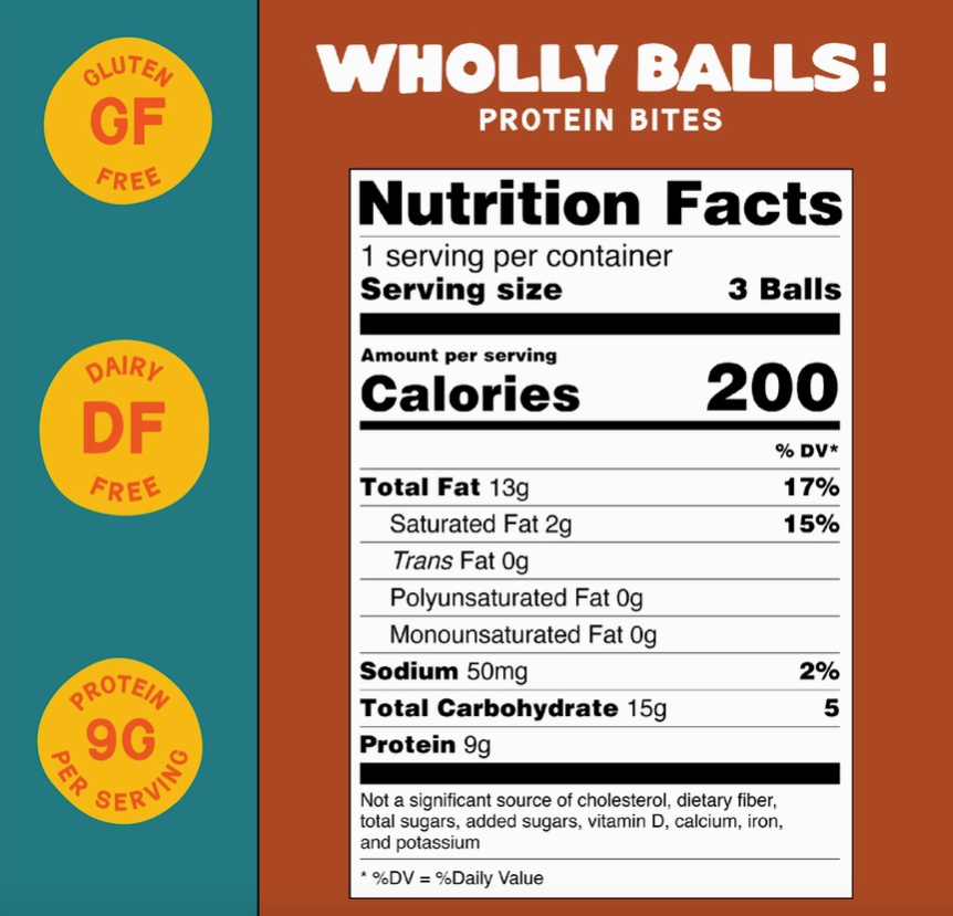 Wholly Balls. The Breakfast Ball Protien Bites