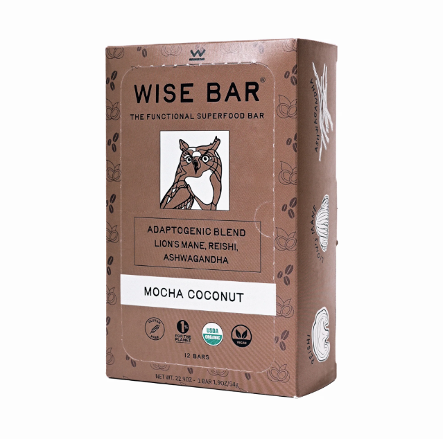Wise Bar (Mocha Coconut) Adaptogen Mushroom Nutrition Bar