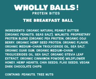 Wholly Balls. The Breakfast Ball Protien Bites
